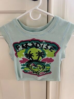 Urban Outfitters Graphic Crop Tank Top